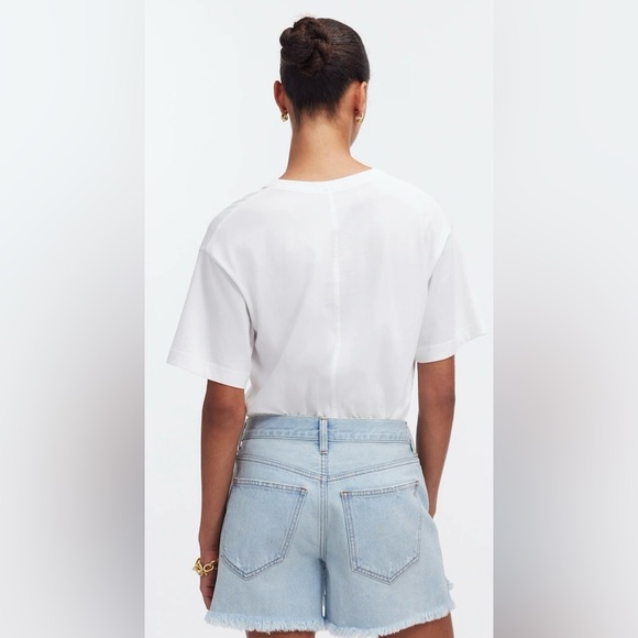 Madewell Relaxed Mid-Length Denim Shorts NWT - Picture 4 of 8